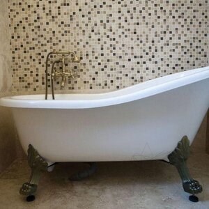 Mix Polierter Marmor Mosaik 2,3 x 2,3 cm