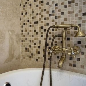 Mix Polierter Marmor Mosaik 2,3 x 2,3 cm