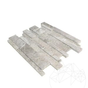 Tundra Grau Polierter Marmor 3D Wandmosaik