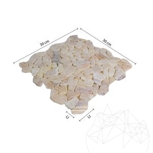 Onyx Getrommelte Crazy Pflastersteine Mosaik