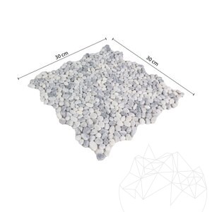 Small Ice Tumbled Pebbles Mosaik