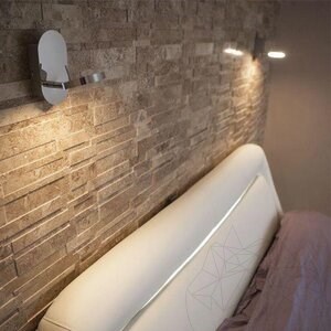 Latte Polierter Travertin 3D Wandmosaik