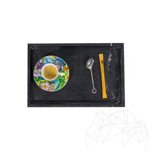 Nero Marmortablett, 30 x 20 x 2.5 cm