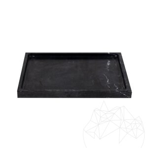 Nero Marmortablett, 30 x 20 x 2.5 cm