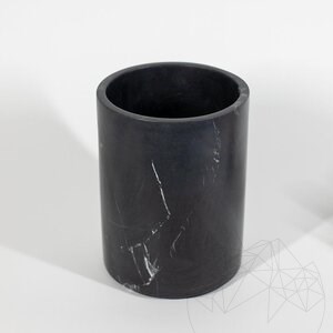 Nero Marmor Mülleimer, 26.5 x 20 cm
