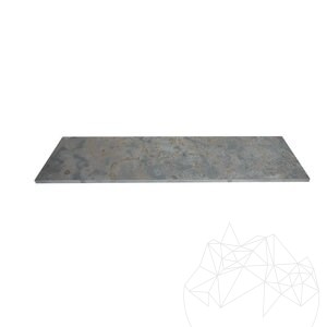 Mehrfarbig Noisette Riven Schiefer Stufe 120 x 33 x 2 cm