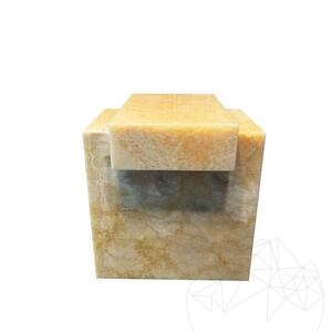 Orange Onyx Quadra Tisch