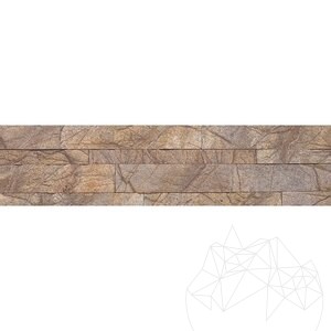 Flexibles Marmor SKIN Paneel 3D Express - Regenwald Braun, 60x15 cm, selbstklebend 3M für Innenverkleidung Möbel