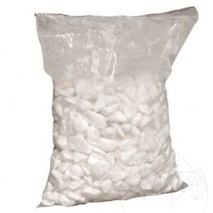 Thassos Marmor Kieselsteine 3-6 cm Beutel 20 Kg