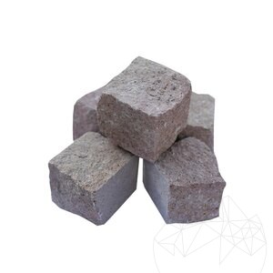 Rosso Italia (Porphyr) Riven Andesit Pflasterstein 10 x 10 x 10 cm