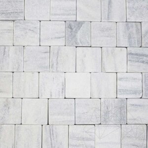 Kavala Trommelmarmor Kopfsteinpflaster 10 x 10 x 4-5 cm