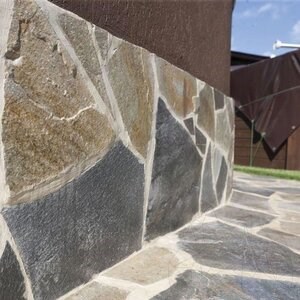 AquaBlue Polygonaler Schiefer - Terrassenfliesenplatten