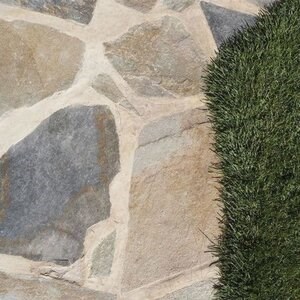 AquaBlue Polygonaler Schiefer - Terrassenfliesenplatten
