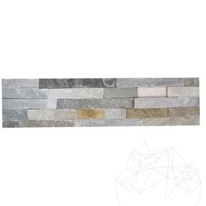 Metaksi Quarzit-Wandverkleidungsplatte 15 x 60 cm