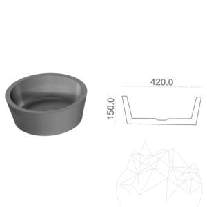 Badezimmer Waschbecken Matia New Carrara Marmor RS-12