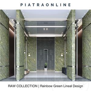 Rainbow Green Lineal Design Platte 2CM