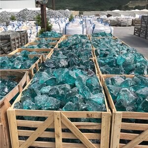Glas Deko Blau KG