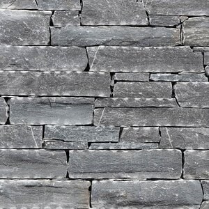 Felswand Flacher Schwarzer Schiefer