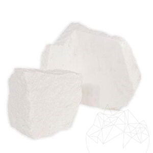 Felswand Thassos Polygonaler Marmor