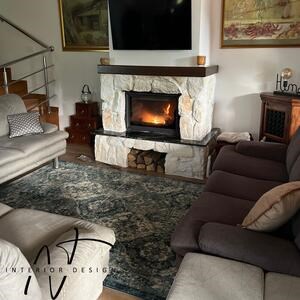 Felswand Vintage Thasos Poligonal-Marmor