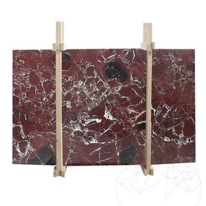 Rosso Levanto Polierte Marmorplatte 2 cm