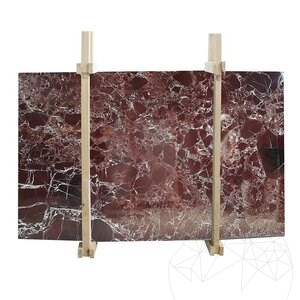 Rosso Levanto Polierte Marmorplatte 2 cm