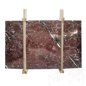 Rosso Levanto Polierte Marmorplatte 2 cm