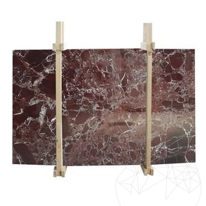 Rosso Levanto Polierte Marmorplatte 2 cm