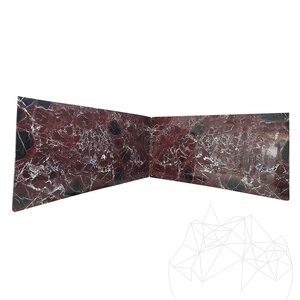 Rosso Levanto Polierte Marmorplatte 2 cm