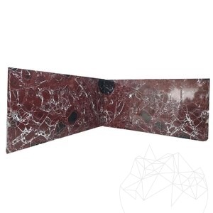 Rosso Levanto Polierte Marmorplatte 2 cm
