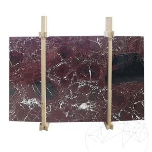 Rosso Levanto Polierte Marmorplatte 2 cm