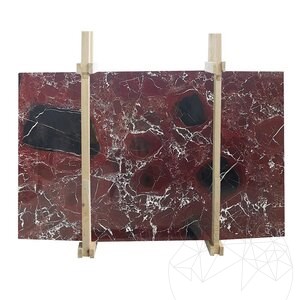 Rosso Levanto Polierte Marmorplatte 2 cm
