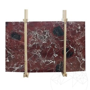 Rosso Levanto Polierte Marmorplatte 2 cm