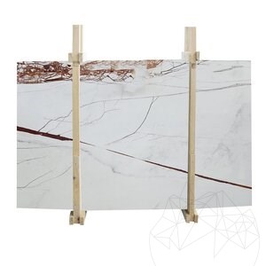 Rosso Venato Polierte Marmorplatte 2 cm