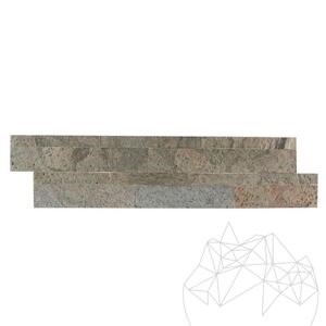 Flexibles Schiefer SKIN Paneel Express - Jeera Grün, 60x15 cm | Ideal für Außen- und Innenverkleidungen