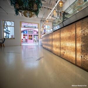 Transluzenter flexibler Schiefer SKIN 2mm - Auburn, 210 x 105 cm | Umgebungsbeleuchtung, Innen & Außen
