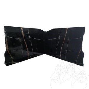 Sahara Noir Polierte Marmorplatte 2 cm