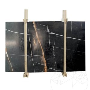 Sahara Noir Polierte Marmorplatte 2 cm