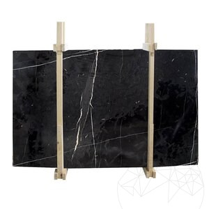 Sahara Noir Polierte Marmorplatte 2 cm