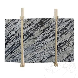 Silver Stream Polierte Marmorplatte 2 cm