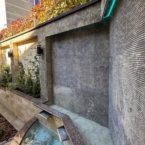 Silver Gemeißelter Travertin 120 x 60 x 2 cm