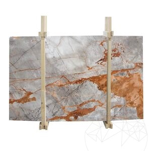 Symphony Grau Polierte Marmorplatte 2 cm