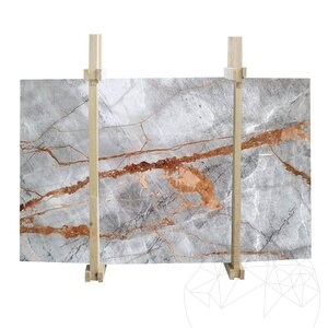 Symphony Grau Polierte Marmorplatte 2 cm