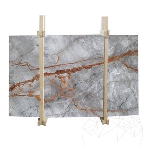 Symphony Grau Polierte Marmorplatte 2 cm