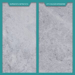 Tundra Grey Sandgestrahlter Marmor 15,2 x 30,5 x 3 cm - Sonderanfertigung