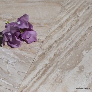 Travertin Striato Beige Matt Römischer Verband 1.2 cm