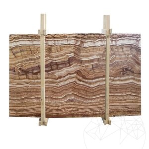 Tiger Onyx polierte Marmorplatte 2 cm