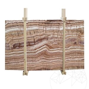Tiger Onyx polierte Marmorplatte 2 cm