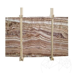 Tiger Onyx polierte Marmorplatte 2 cm