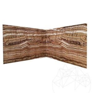 Tiger Onyx polierte Marmorplatte 2 cm